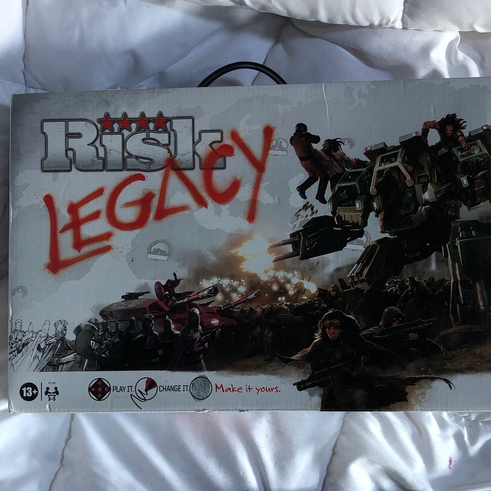 Hasbro Risk Legacy Board Game - Red, Black, Gray